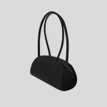 [포코포스카] POKO FOSCA CURVE SHOULDER BAG (VELVET BLACK) : althing