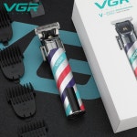 호환 VGR V-692 디자인 전기 수염 트리머 전문 충전식 최고의 헤어 클 금속 하우징 남성 : 미소미구