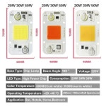 LED식물등 식물LED 수경법 AC 220V 20w 30w 50w cob led 실내 식물 묘목 및 꽃용, 조명 칩 전체 스펙트럼 380nm-780nm : 돈비트레이딩