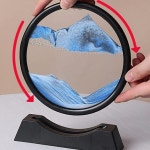 모래멍 샌드아트 모래시계 무드등7/12 인치 3D 모래 시계 깊은 바다 풍경 움직이는 예술 그림 흐르는 둥근 유리 홈 장식 : 죠타죠타몰