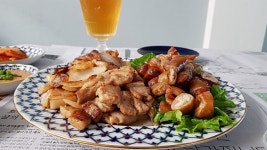 막창 와룡 막창 대구 초벌 삶은 막창 캠핑 음식 요리 술안주 : 자연올림