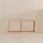 H6882 고무나무 1단 2칸 중블럭 책장 1color : 어디가구