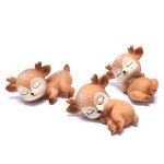 1 Pc 사슴 실리콘 금형 3D 귀여운 퐁당 초콜릿 먹고 디저트 케이크 장식 도구 Sika 모양 주방 베이킹 홈 : 쭌이네2호점