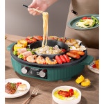 원형 멀티 바비큐 샤부샤부 냄새안나는불판 가정용 전기 불판 : 베스트 클릭