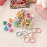 아이데이지 유치원 어린이집 생일 답례품 선물 구디백 헤어핀 파스텔머리끈 집게핀세트 꽃 : 아이데이지