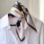 실크스카프 리도트 고급 SILK100 쁘띠 A1068 : LANIC U 라닉유