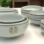 한식기세트 희고백자 2인 신혼그릇세트 : 시미직