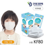 KF80 건영 황사사각마스크 소형 50개(5Px10매) : 건영 미세먼지마스크