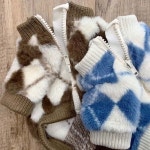 아가일 밍크털 자켓 강아지 겨울옷 : 아르무아 미뇽