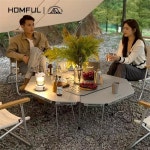캠핑좌식테이블 백패킹 접이식 Homful-신상품 아웃도어 초경량 알루미늄 합금 접이식 피크닉 장비 캠핑 테이블, : 달빛-상점