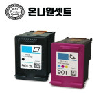 대용량 HP901XL CC654AA CC656AA 재생잉크셋트 HP4600 HPJ4660 : 온니 원