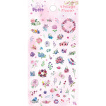 DA5360 Vintage Flower 빈티지 플라워 쁘띠팬시 다이어리 캘린더 계절 시즌 봄 꽃 스티커 : 쁘띠팬시