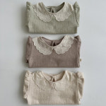 아뜰리에 블라우스 아오스타 여아 케이프 티셔츠 돌 두돌 아기 옷 23봄 키즈 유아동복 : 태오블리 TaeOVely