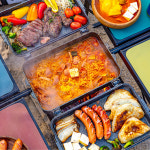 장작캠프 캠핑테이블 불멍 바베큐그릴 화로대 숯불 그리들 코펠 사각전골냄비 : 주식회사 제이