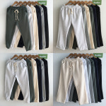 [M-3XL] 빅사이즈 트레이닝팬츠 밴딩 조거 와이드 추리닝 바지 : 벙커벙커