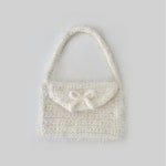 fluffy ribbon bag_ivory : 희유스튜디오