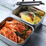 1+1 까사베니 스텐 304 푸드서버 컨테이너 반찬통 김치통 김치냉장고통 2.8L+2.8L : 키친 앤 리빙