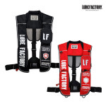 루어팩토리 NEW 자동팽창식 구명조끼 LFV-10 구명복 KC인증 국내제작 : 유잼낚시