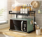 전자렌지 렉 선반 C형 정리대 부엌 렌지대 수납장 밥솥장 다이 레인지 거치대 : 위너템