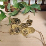 엽전 꾸러미 모형 상평통보 소품 옛날 돈 동전 복돈 돌잡이 소형(10개) : 풍키마켓