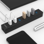 ORICO H7013-U3 7 포트 USB3.0 고속 전송 허브 휴대용 데스크탑 USB 전원 분배기 포함 : 당신이원하는모든것-당원모