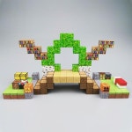 마인크래프트 Minecraft 마크세상 자석 마그네틱 다양한 블록 창의력 향상 자유롭게 제작 가능 : 슈굿즈컴퍼니