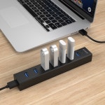ORICO H7013-U3 7 포트 USB3.0 고속 전송 허브 휴대용 데스크탑 USB 전원 분배기 포함 : 당신이원하는모든것-당원모