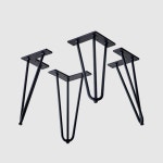 (높이28cm)좌식 테이블용 모던블랙 스틸 다리 프레임(4개 SET) 부속품 철제 재료 부품 : 자르파라