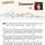 [쉽게 배우는 우쿨렐레 악보] Snowman - sia : 해성쌤의악보작업실