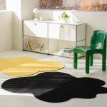 스카이 비정형 러그 구름 단모 워셔블 미니 거실 카페트 125x150 : 러그룸