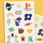 스티커 타투세트 민민코펜하겐 MinMinCph Sticky tattoo set : 핸디하모니