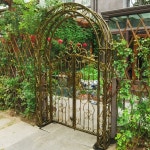 아치 형 대문 정원 화원 야외 철제 철재 전원 주택 마당 고급 옥상 북 유럽 인테리어 터널 빈티지 앤틱 문 엔틱 레트로 포도나무 넝쿨 장미 입구... 