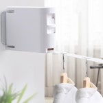 원룸 무타공빨래줄 와이어 스마트빨래줄 : 별다비마켓