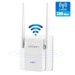 기가와이파이 JOOWIN 300Mbps 무선 홈 리피터 2.4 그램 네트워크 와이파이 익스텐더 신호 증폭기 2 x 5dbi 안테나 부스터 JW-WR302S-V2... 