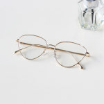 캣츠아이 빅사이즈 여자 안경테 자외선차단 메탈 캣아이 안경 : 내눈에반하다