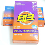 [1+1] 테크 한장빨래 40매 뽑아쓰는세제 후레시브리즈 로맨틱플라워 종이 세탁소티슈 : 코코모아샵