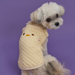 누빔버튼 조끼 강아지 애견겨울옷 : 도그아이