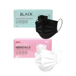 셀온 국산 덴탈마스크 일회용 대형 화이트 블랙 마스크 50매 : 메리트샵