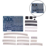 SMD NE555 CD4017 회전 깜박이 LED 구성 요소 SMT LQFP44 납땜 연습 보드 전자 회로 교육 스위트 DIY 키트 : 니더마켓쓰리