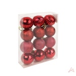 트리장식볼 중 12P 레드 : smcm
