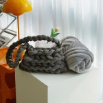 점보 자이언트 벨벳 얀 실 10type [망고 니팅 패브릭 빅 가방 방석 만들기 1KG] : 필레오상점