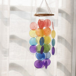 [한정수량]아름다운 소리를 내는 무지개품은 자개 모빌 썬캐쳐 : 투에스벅