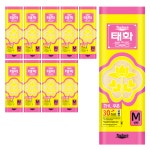 태화고무장갑 썬밴 M 아이보리 10개입 : 청소해결사