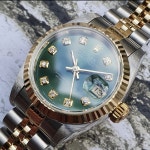 ROLEX 롤렉스 여성용 데이저스트 69173 올리브 그린 텐포인트 콤비 26mm : 커스텀앤컬렉션