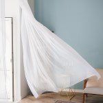 윈플러스 리지 화이트 쉬폰 커튼 화이트 차르르 속지 커튼 : 윈플러스 블라인드