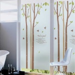 자작나무01 유리 반투명시트지(블루) 1900x950mm : smcm