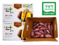 해뜰농원 영암 황금 토울 무농약 친환경 고구마 5kg 10kg : 해뜰농원