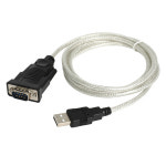 USB to RS232 시리얼 케이블 컨버터 시리얼 포트 통신 연결 1.5m PL530 : 파워네트정보통신
