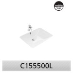 아메리칸 스탠다드 C1555 웨이브 스퀘어 언더카운더 세면기 : IDs세라