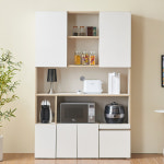 달리 1200 렌지대 전자레인지 주방 수납장 밥솥 선반 부엌장 그릇 정리장 : 힘찬리빙